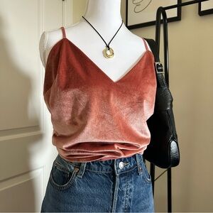 L’academie Velvet Camisole Top nude blush